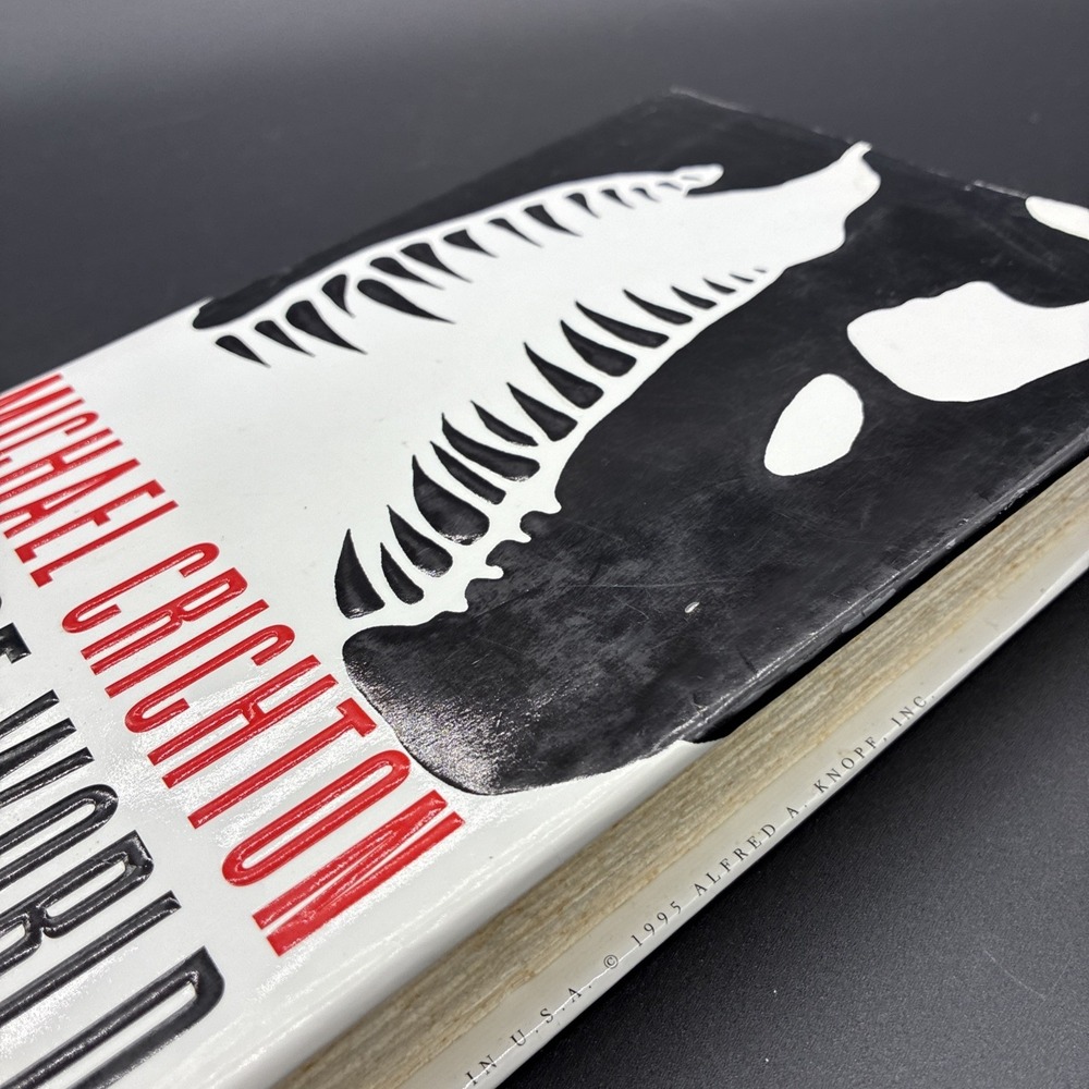 Michael Crichton The Lost World 1995 HC/DJ 1st First Trade Edition Jurassic Park - Picture 8 of 16